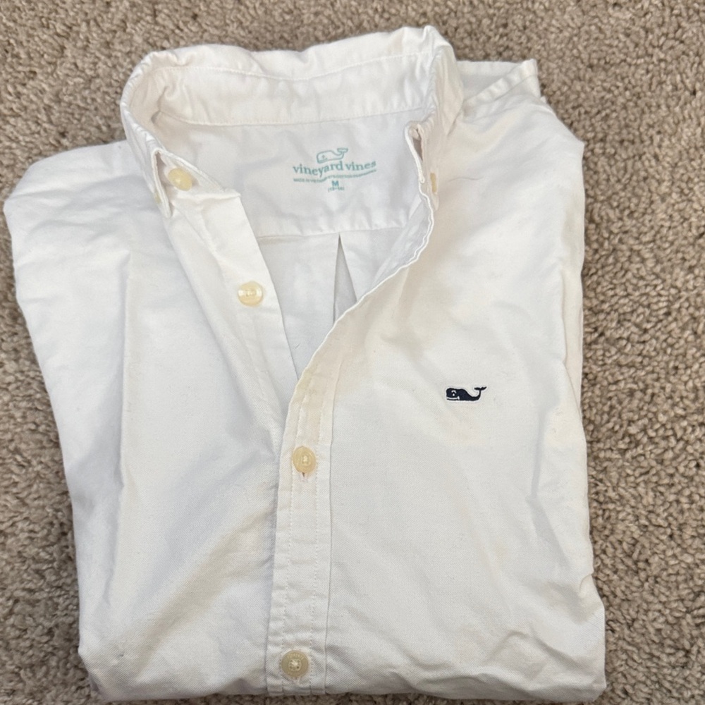 Vineyard Vines Men's Classic White Button-Down Shirt